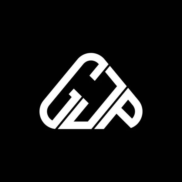Gjp Harf Logosu Yaratıcı Tasarımı Vektör Grafik Gjp Basit Modern — Stok Vektör