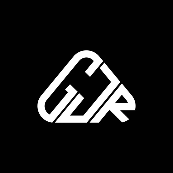 Gjr Carta Logotipo Design Criativo Com Vetor Gráfico Gjr Logotipo —  Vetores de Stock
