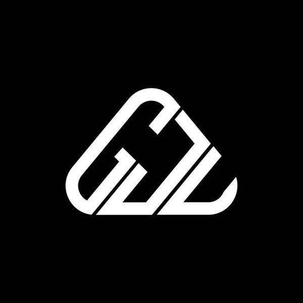 Gju Harf Logosu Yaratıcı Tasarımı Vektör Grafik Gju Basit Modern — Stok Vektör