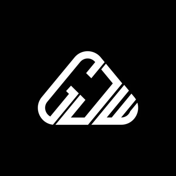 Gjw Písmeno Logo Kreativní Design Vektorovou Grafikou Gjw Jednoduché Moderní — Stockový vektor