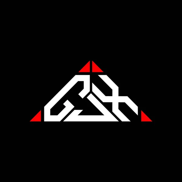 Diseño Creativo Del Logotipo Letra Gjx Con Gráfico Vectorial Logotipo — Vector de stock