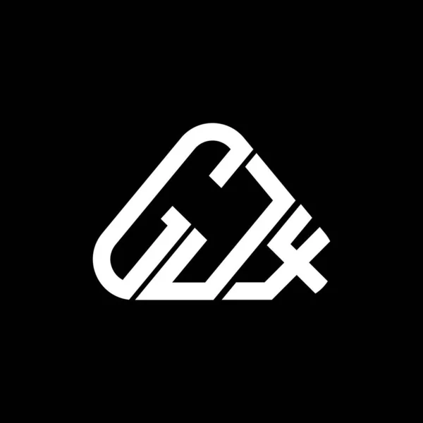 Gjx Letter Logo Kreatives Design Mit Vektorgrafik Gjx Einfaches Und — Stockvektor