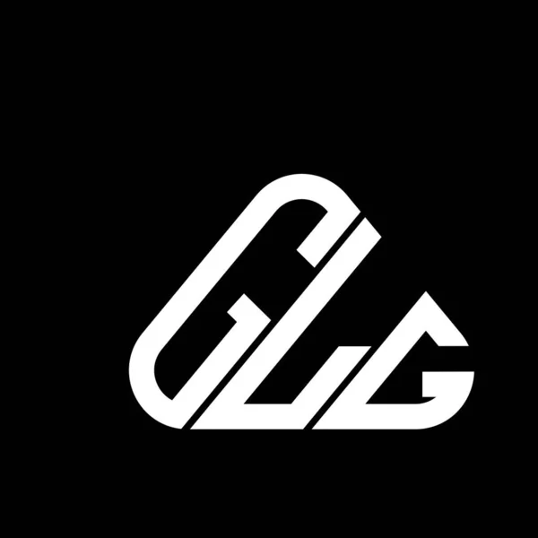Glg Brev Logotyp Kreativ Design Med Vektor Grafik Glg Enkel — Stock vektor