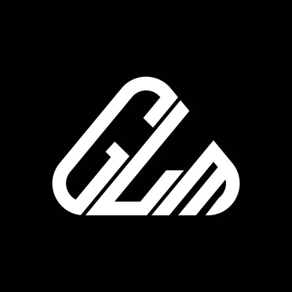 Glm Harf Logosu Yaratıcı Tasarım Vektör Grafik Glm Basit Modern — Stok Vektör