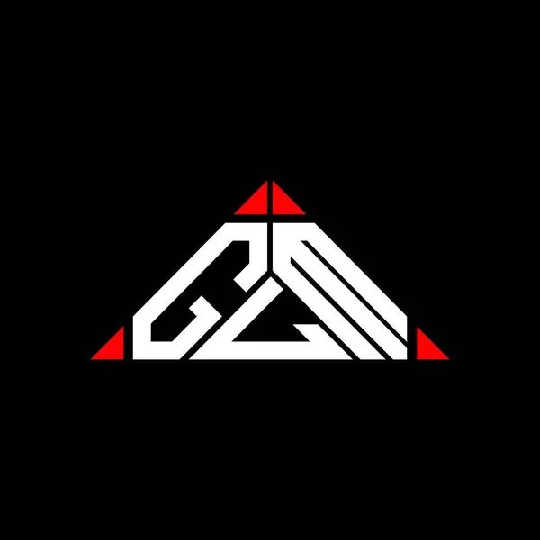Glm Lettre Logo Design Créatif Avec Graphique Vectoriel Glm Logo — Image vectorielle