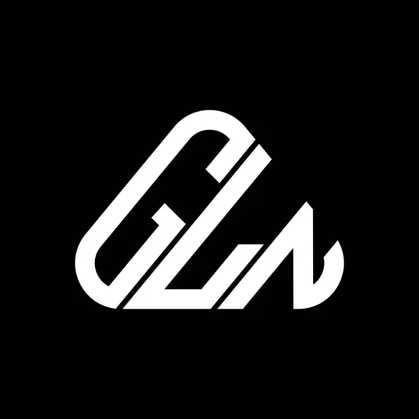 Gln Harfi Logo Yaratıcı Tasarımı Vektör Grafik Gln Basit Modern — Stok Vektör