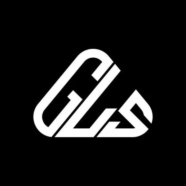 Gls Brev Logotyp Kreativ Design Med Vektor Grafik Gls Enkel — Stock vektor
