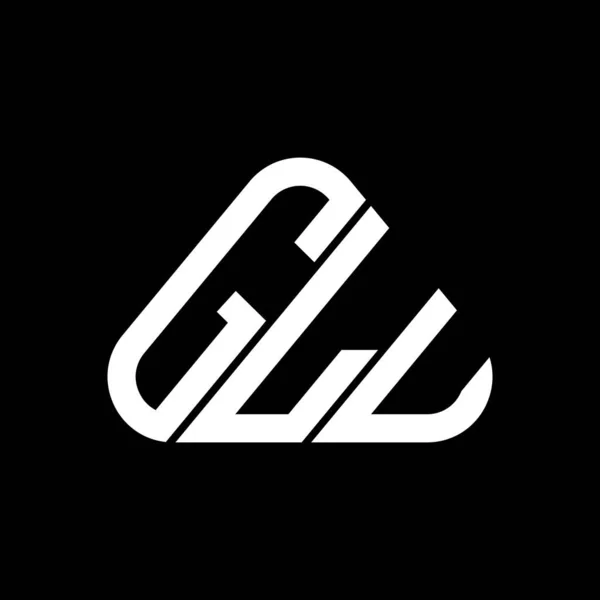 Glu Harf Logosu Yaratıcı Tasarımı Vektör Grafik Glu Basit Modern — Stok Vektör