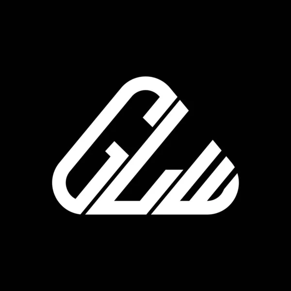 Glw Harf Logosu Yaratıcı Tasarım Vektör Grafik Glw Basit Modern — Stok Vektör