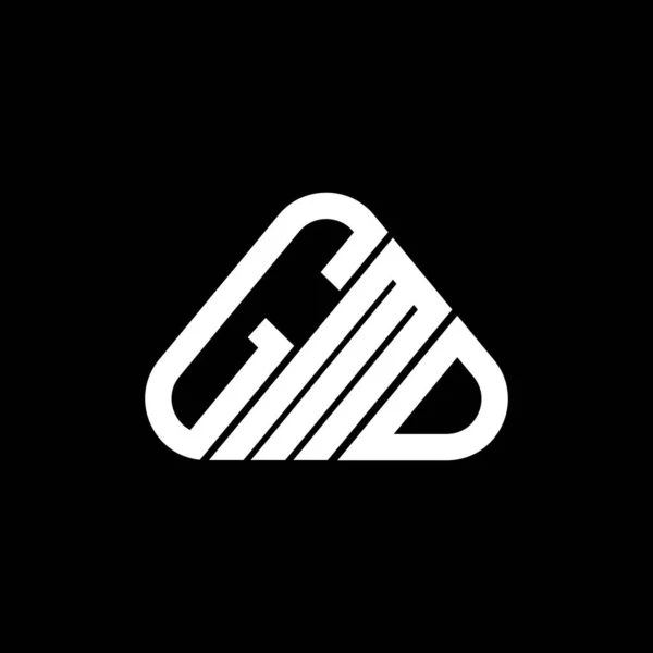 Diseño Creativo Del Logotipo Letra Gmd Con Gráfico Vectorial Logotipo — Vector de stock