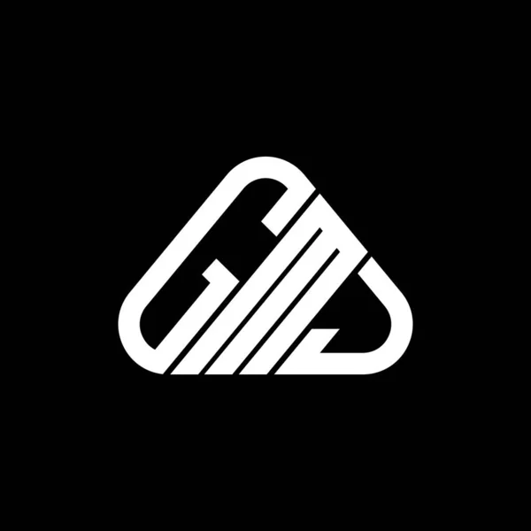 Gmj Letter Logo Creatief Ontwerp Met Vector Grafisch Gmj Eenvoudig — Stockvector