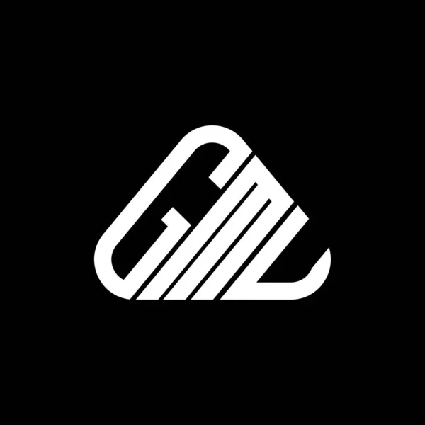 Logo Litery Gmu Kreatywny Design Grafiką Wektorową Gmu Proste Nowoczesne — Wektor stockowy