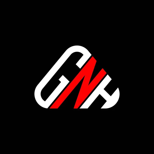 Diseño Creativo Del Logotipo Letra Gnh Con Gráfico Vectorial Logotipo — Archivo Imágenes Vectoriales