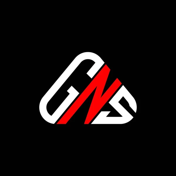 Gns Carta Logotipo Design Criativo Com Vetor Gráfico Logotipo Simples —  Vetores de Stock