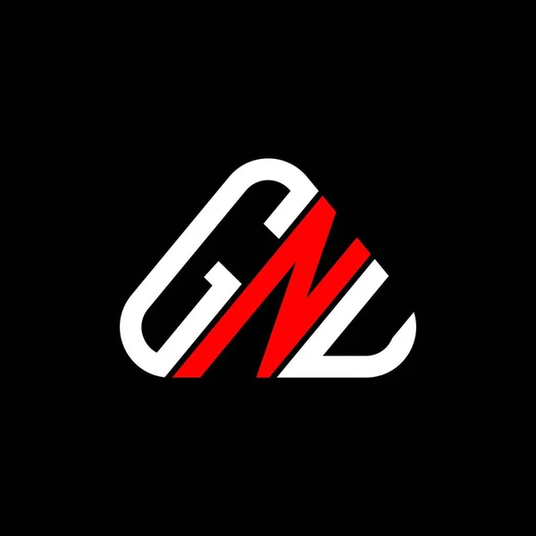 ベクトルグラフィック GnuシンプルかつモダンなロゴとGnuの手紙のロゴの創造的なデザイン — ストックベクタ