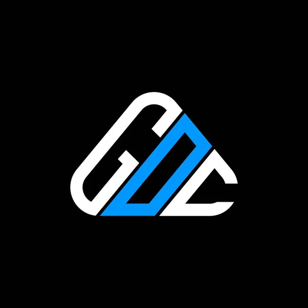 Goc Lettera Logo Design Creativo Con Grafica Vettoriale Goc Logo — Vettoriale Stock