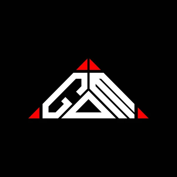 Logo Lettre Gom Design Créatif Avec Graphique Vectoriel Logo Gom — Image vectorielle