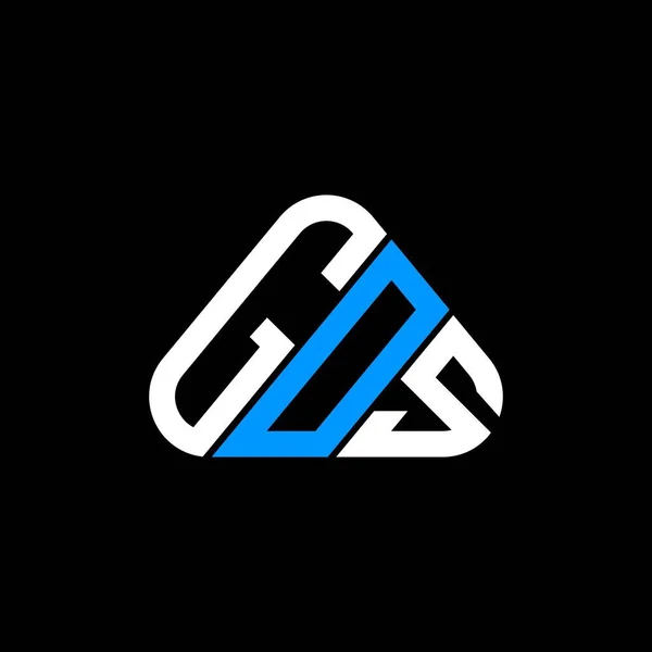 Gos Буква Логотип Творческий Дизайн Векторной Графикой Gos Простой Современный — стоковый вектор