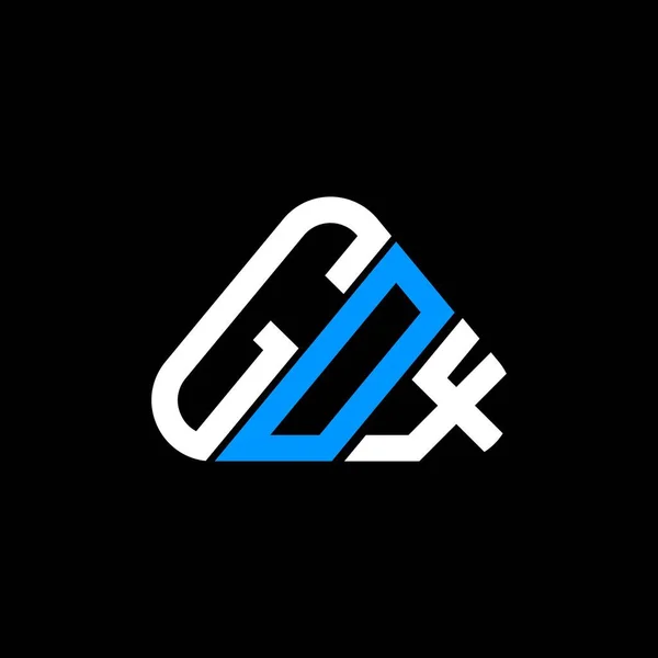 Gox Lettera Logo Design Creativo Con Grafica Vettoriale Gox Logo — Vettoriale Stock