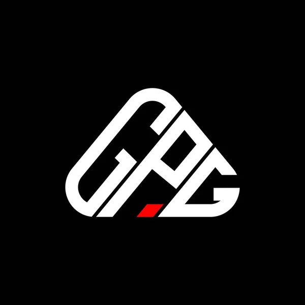 Gpg Harfi Logo Yaratıcı Tasarımı Vektör Grafik Gpg Basit Modern — Stok Vektör