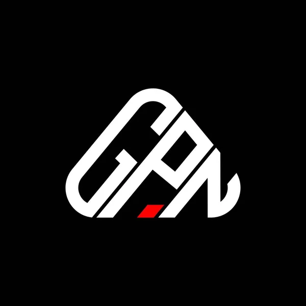 Gpn Carta Logotipo Design Criativo Com Vetor Gráfico Gpn Logotipo —  Vetores de Stock