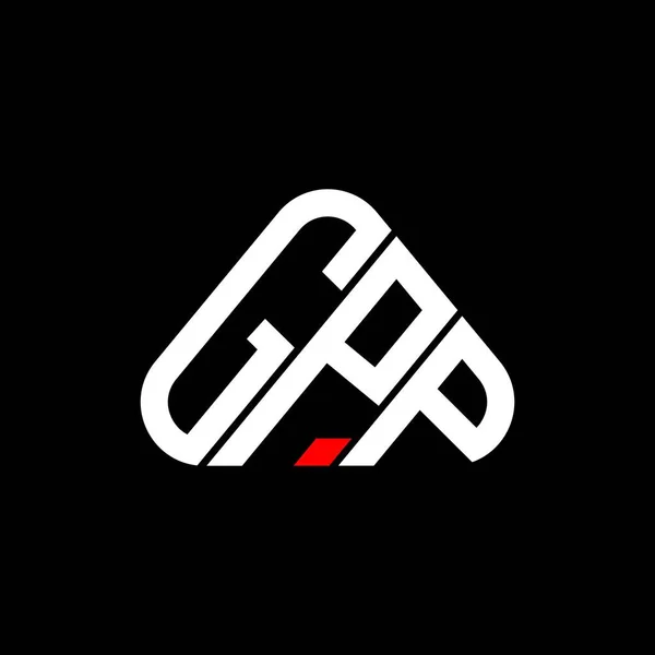 Logo Listu Gpp Kreatywny Design Grafiką Wektorową Gpp Proste Nowoczesne — Wektor stockowy