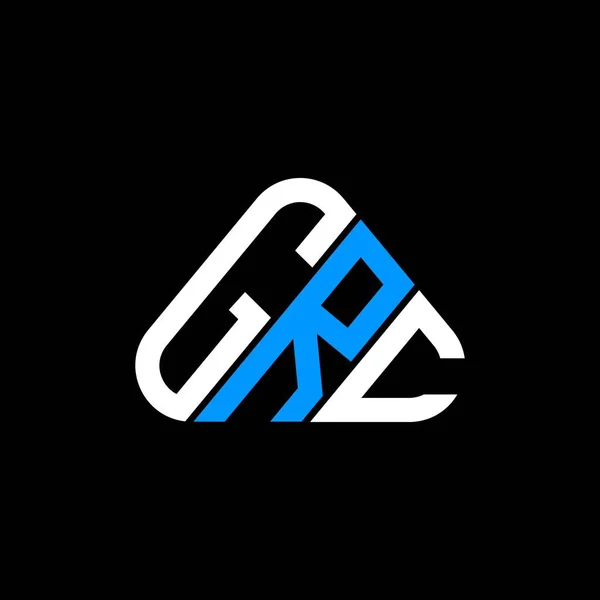 Grc Harf Logosu Yaratıcı Tasarımı Vektör Grafik Grc Basit Modern — Stok Vektör