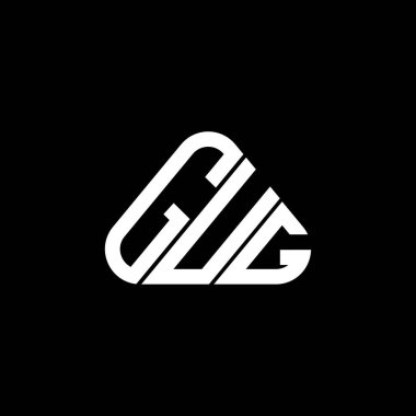GUG harfi yaratıcı logo tasarımı vektör grafik, GUG basit ve modern logo.