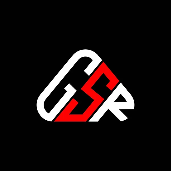 Gsr Písmeno Logo Kreativní Design Vektorovou Grafikou Gsr Jednoduché Moderní — Stockový vektor