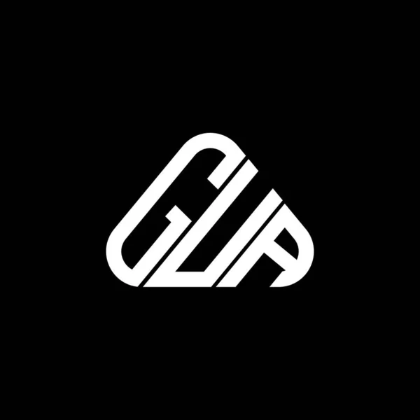Gua文字のロゴベクトルグラフィック Guaシンプルかつモダンなロゴと創造的なデザイン — ストックベクタ