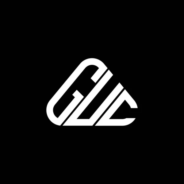 Guc Carta Logotipo Design Criativo Com Gráfico Vetorial Logotipo Simples —  Vetores de Stock
