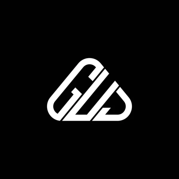 Guj Letter Logo Creative Design Vector Graphic Guj Simple Modern — Stock Vector