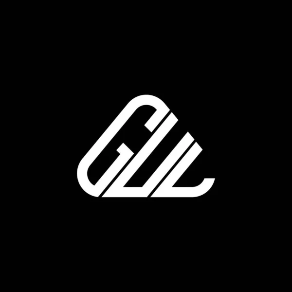 Diseño Creativo Del Logotipo Letra Gul Con Gráfico Vectorial Logotipo — Archivo Imágenes Vectoriales