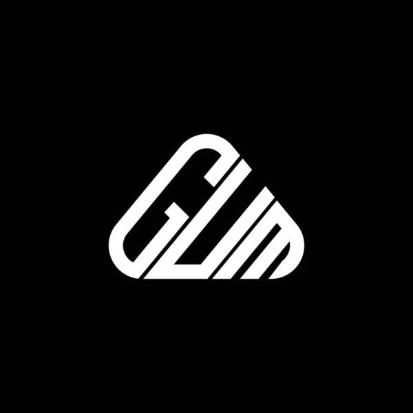 Gum Písmeno Logo Kreativní Design Vektorovou Grafikou Gum Jednoduché Moderní — Stockový vektor