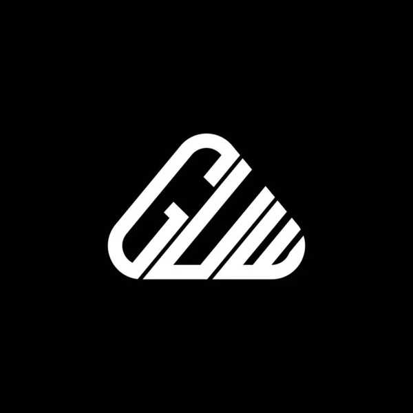Logo Guw Desain Kreatif Huruf Dengan Vektor Grafis Guw Sederhana - Stok Vektor