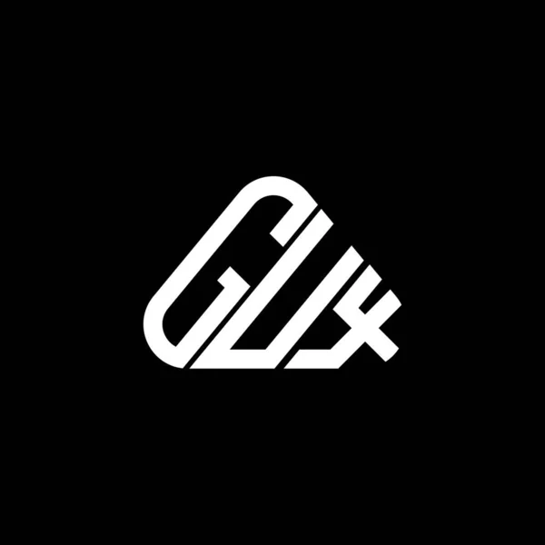 Logo Lettera Gux Design Creativo Con Grafica Vettoriale Logo Gux — Vettoriale Stock