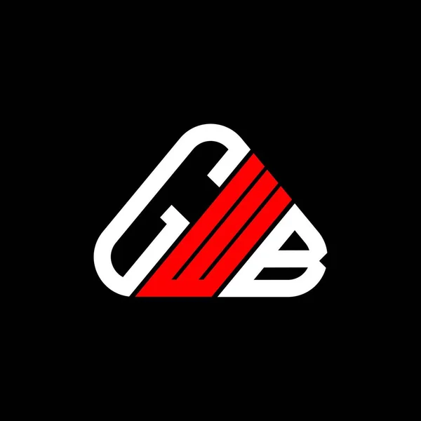 Diseño Creativo Del Logotipo Letra Gwb Con Gráfico Vectorial Logotipo — Archivo Imágenes Vectoriales