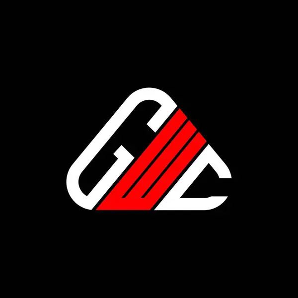 Gwcの手紙のロゴベクトルグラフィック Gwcシンプルかつモダンなロゴと創造的なデザイン — ストックベクタ