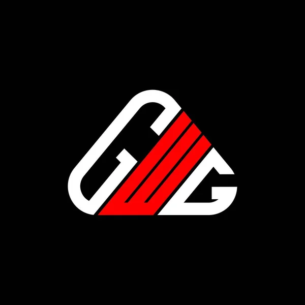 Gwg Carta Logotipo Design Criativo Com Vetor Gráfico Gwg Logotipo —  Vetores de Stock