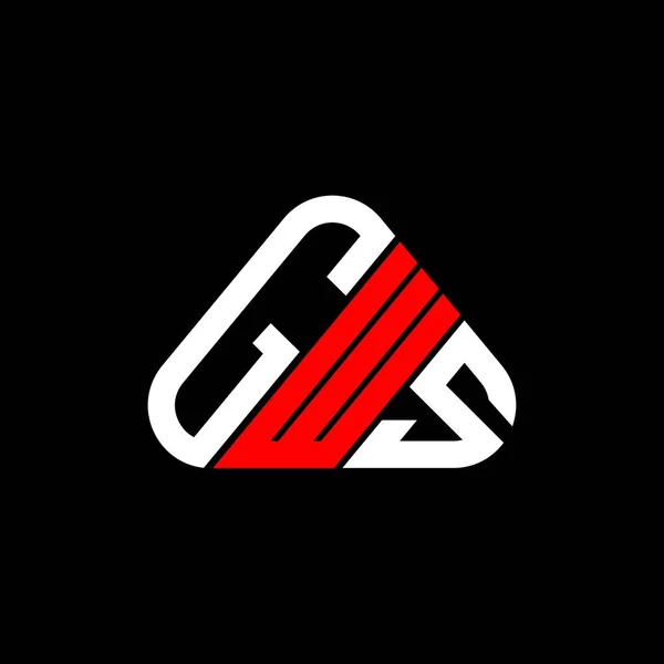 Diseño Creativo Del Logotipo Letra Gws Con Gráfico Vectorial Logotipo — Archivo Imágenes Vectoriales