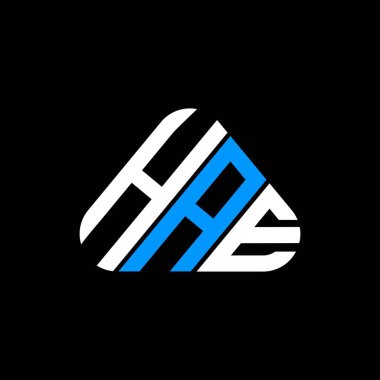 HAE harf logosu yaratıcı tasarımı vektör grafik, HAE basit ve modern logo.