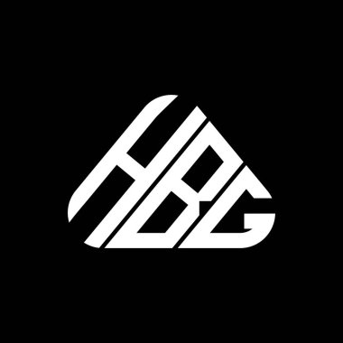 HBG harf logosu yaratıcı tasarım vektör grafik, HBG basit ve modern logo.