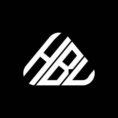 HBU harf logosu yaratıcı tasarımı vektör grafik, HBU basit ve modern logo.