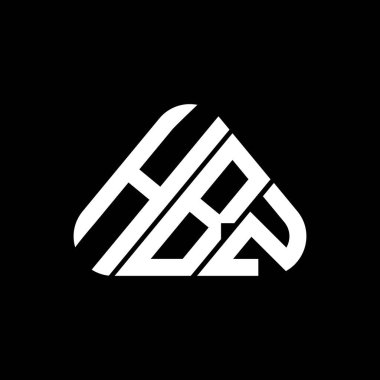 HBZ harf logosu yaratıcı tasarımı vektör grafik, HBZ basit ve modern logo.