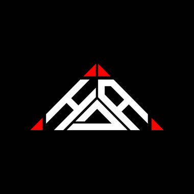 HDA harf logosu tasarımı vektör grafik, HDA basit ve modern logo.