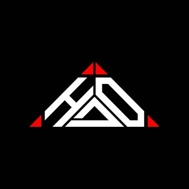 HDO harfi logo yaratıcı tasarımı vektör grafik, HDO basit ve modern logo.