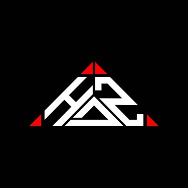 HDZ harf logosu tasarımı vektör grafik, HDZ basit ve modern logo.