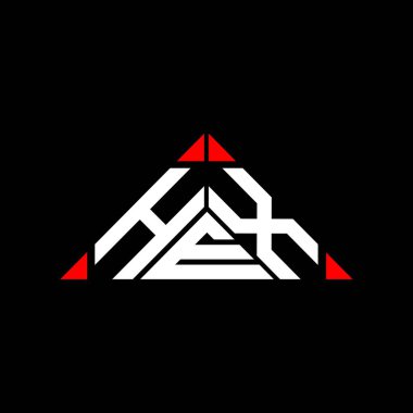 HEX harfi logo yaratıcı tasarımı vektör grafik, HEX basit ve modern logo.