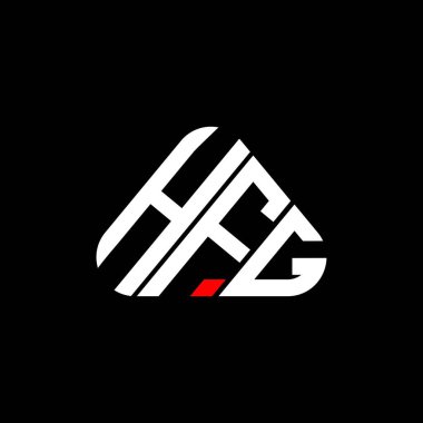 HFG harf logosu yaratıcı tasarım vektör grafik, HFG basit ve modern logo.