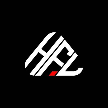 HFL harf logosu yaratıcı tasarımı vektör grafik, HFL basit ve modern logo.